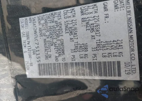 2020 Nissan Rogue S Intelligent Awd from USA, damaged, VIN 5N1AT2MV7LC751155